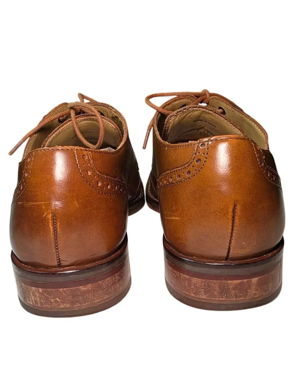 Cole Haan Mens Wingtip Oxford Shoes Brown Leather (SKU#2134)